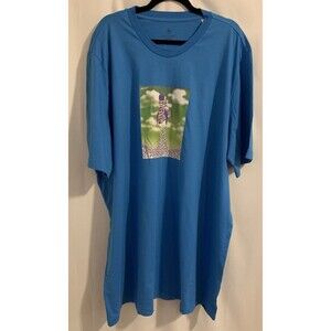 Adidas Mens Size 3XL Tall Shirt Boost Rocket Graphic Tee Pulse Blue New NWT 3XLT